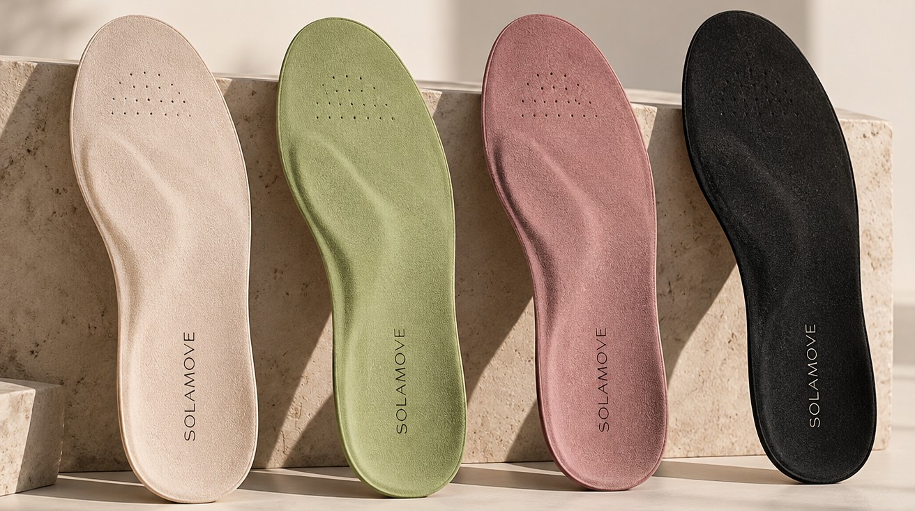 Les 4 coloris SOLA MOVE — CREMA, PISTACHO, MAQUILLAJE, NEGRO